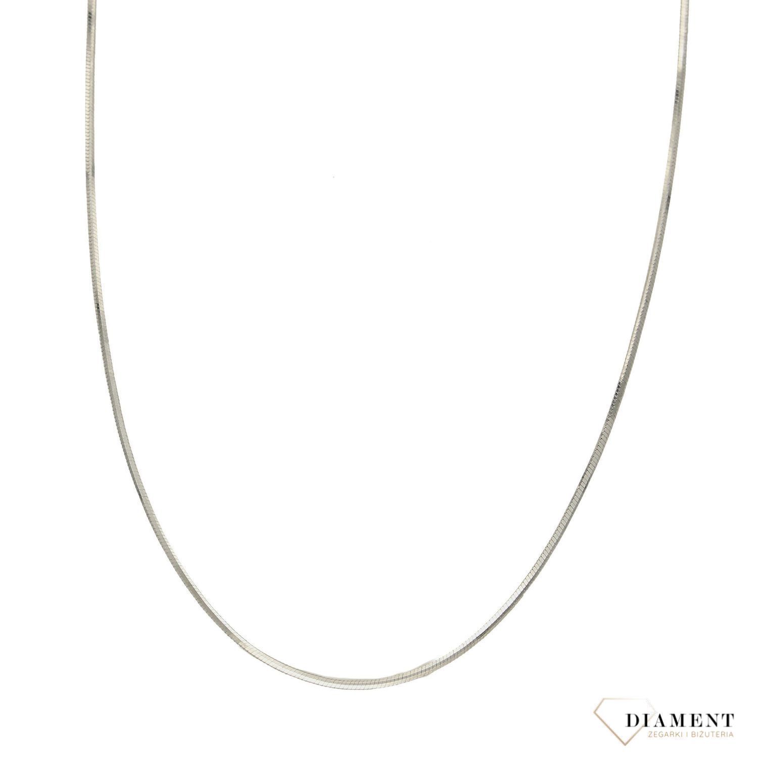 Złoty łańcuszek 585 lineczka białe złoto 1 mm DIA-LAN-3154B-585 1mm.jpg